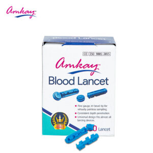 Amkay Product's Round Blood Lancet 100 Pieces